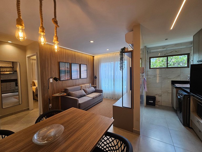 NOVO e Impecável • 1 Quarto • pertinho do LETREIRO