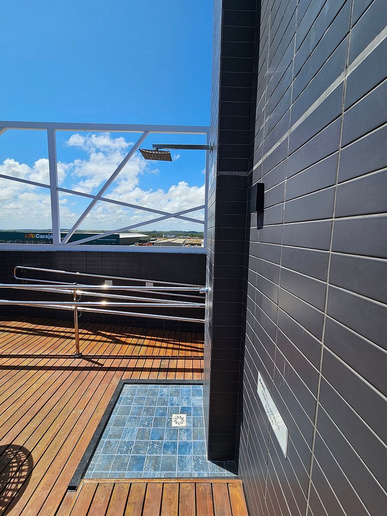 Intermares: flat NOVO p/3, garagem e PISCINA