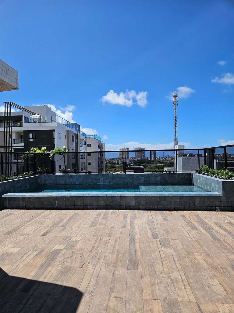 Suíte Conforto Intermares c/ Piscina na Cobertura