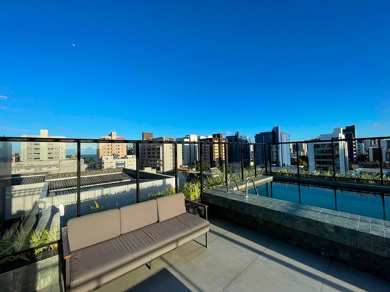 Studio aconchegante em Intermares com piscina VISTA POR DO S