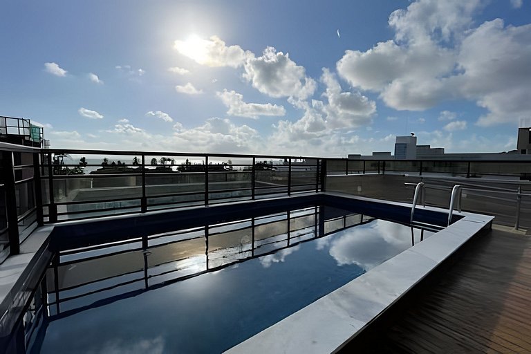 CABO Branco 200m da Praia-Piscina com Vista Mar